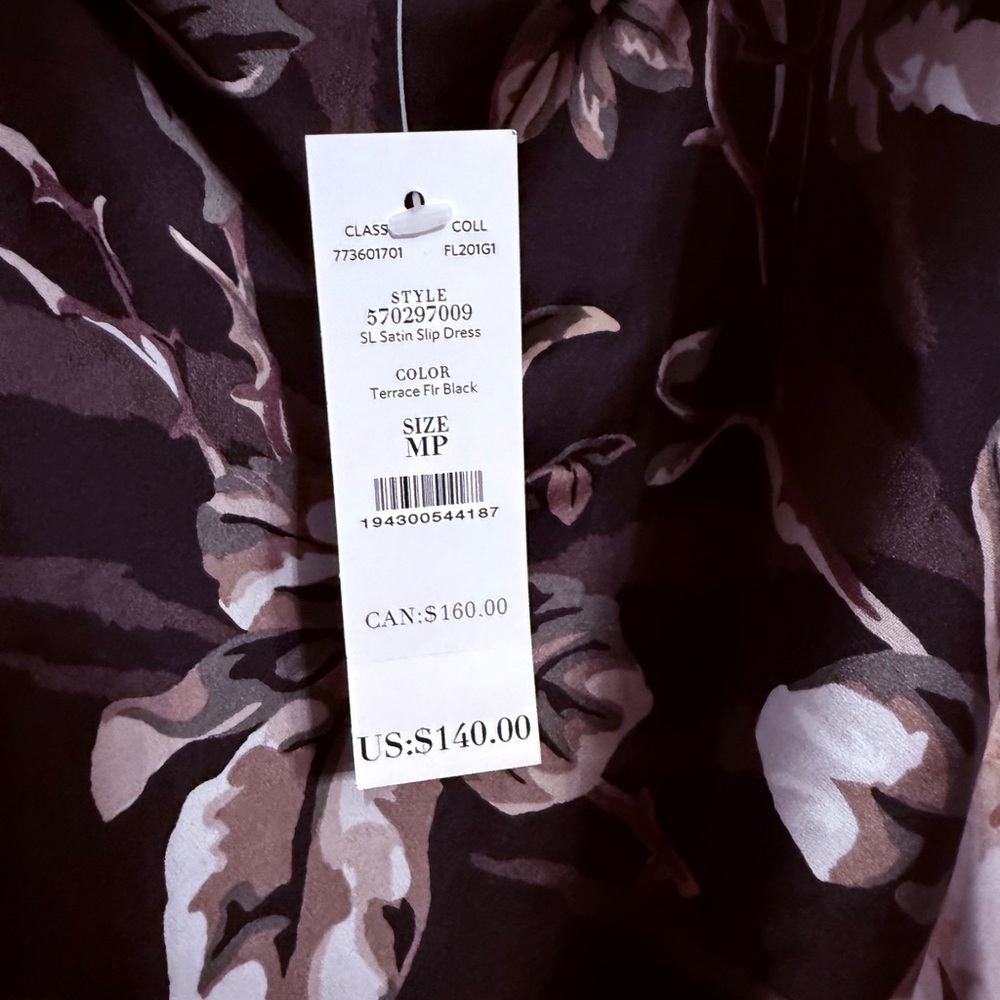 Floral Slip Dress with Lace Trim - Picture 4 of 4